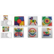 JQ1108 Preschool brinquedo educativo do bloco Crianças plástico diy Art Puzzle brinquedo Desktop